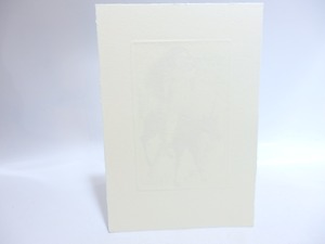 林由紀子銅版蔵書票「一角獣と乙女4　嗅覚」　/　林由紀子　　[29467]