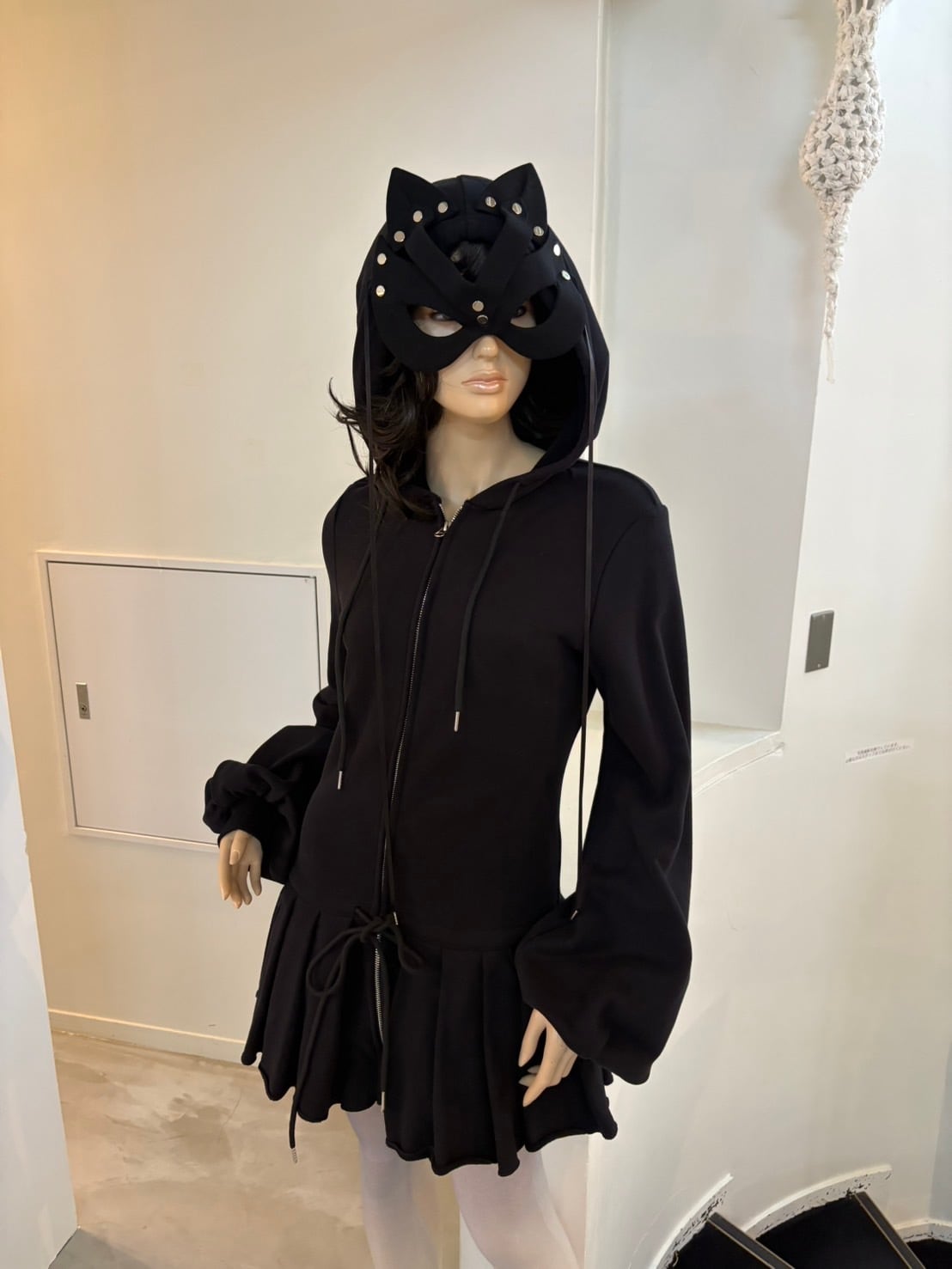 NODRESS Handmade Devil Mask Hoodie Dress