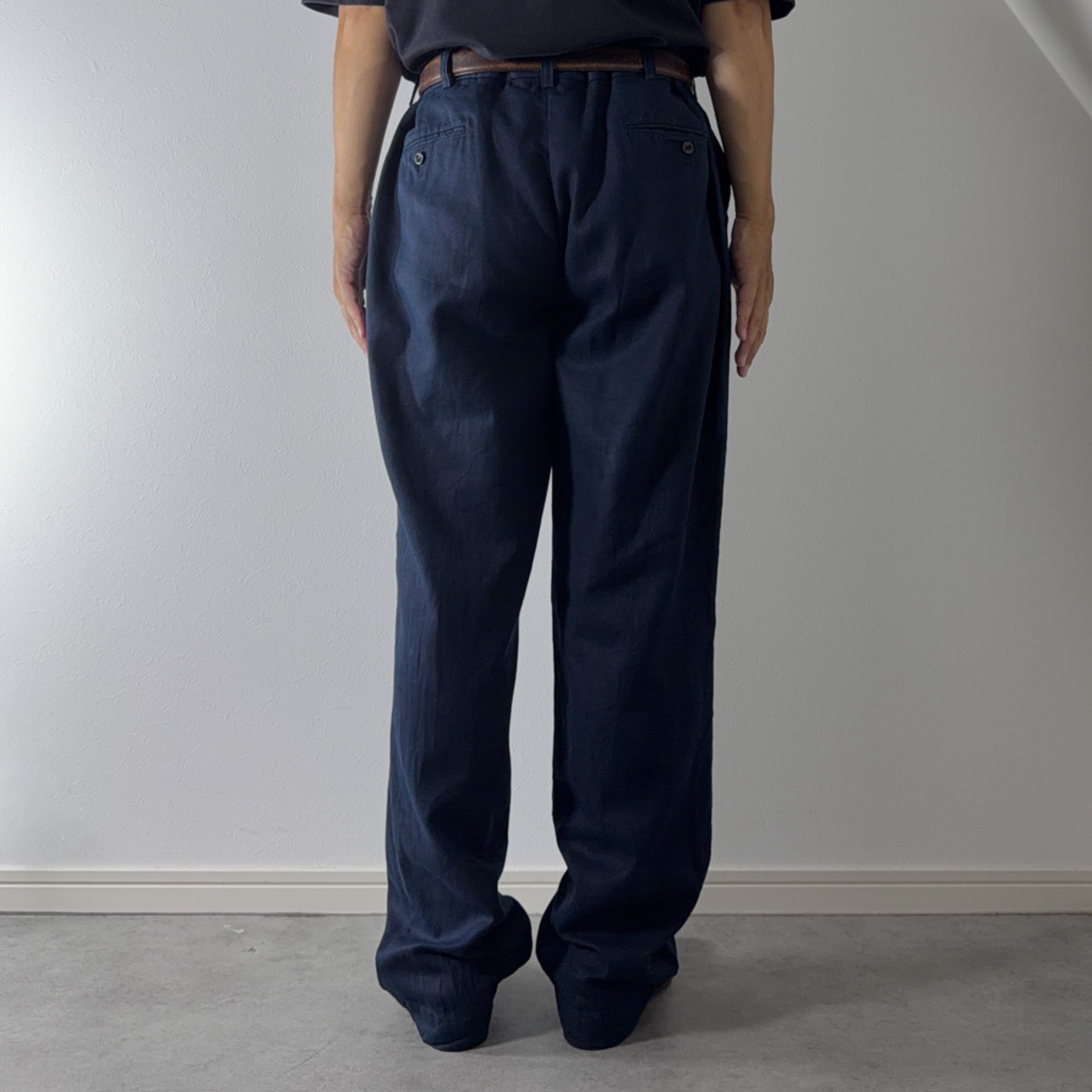 Polo by Ralph Lauren Linen-Cotton Blend Trousers [W37L31相当] 古着 - 15
