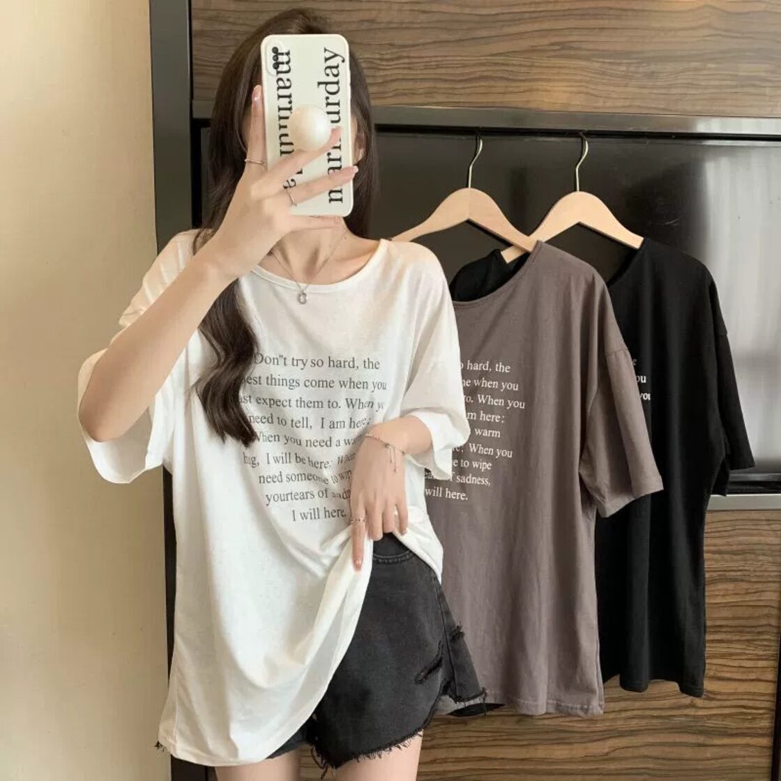 レタープリント バックレス 半袖 Tシャツ レディース 夏 デザイン感 