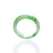 【10号 】 翡翠 くり抜き甲丸リング A貨翡翠 jd_rg1963