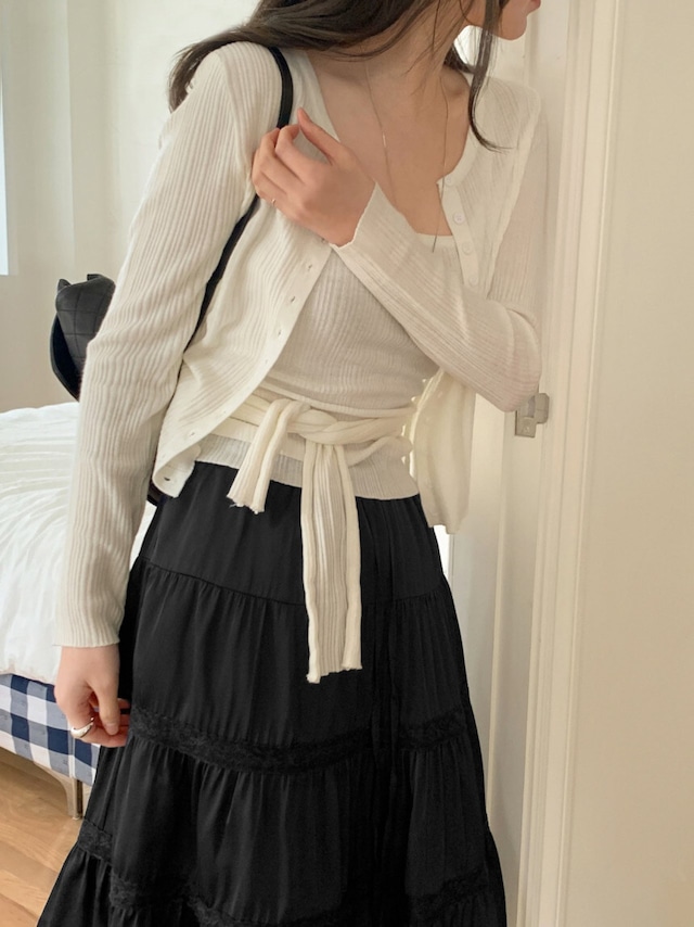 (即納) OUIR / Soda set knit 2color