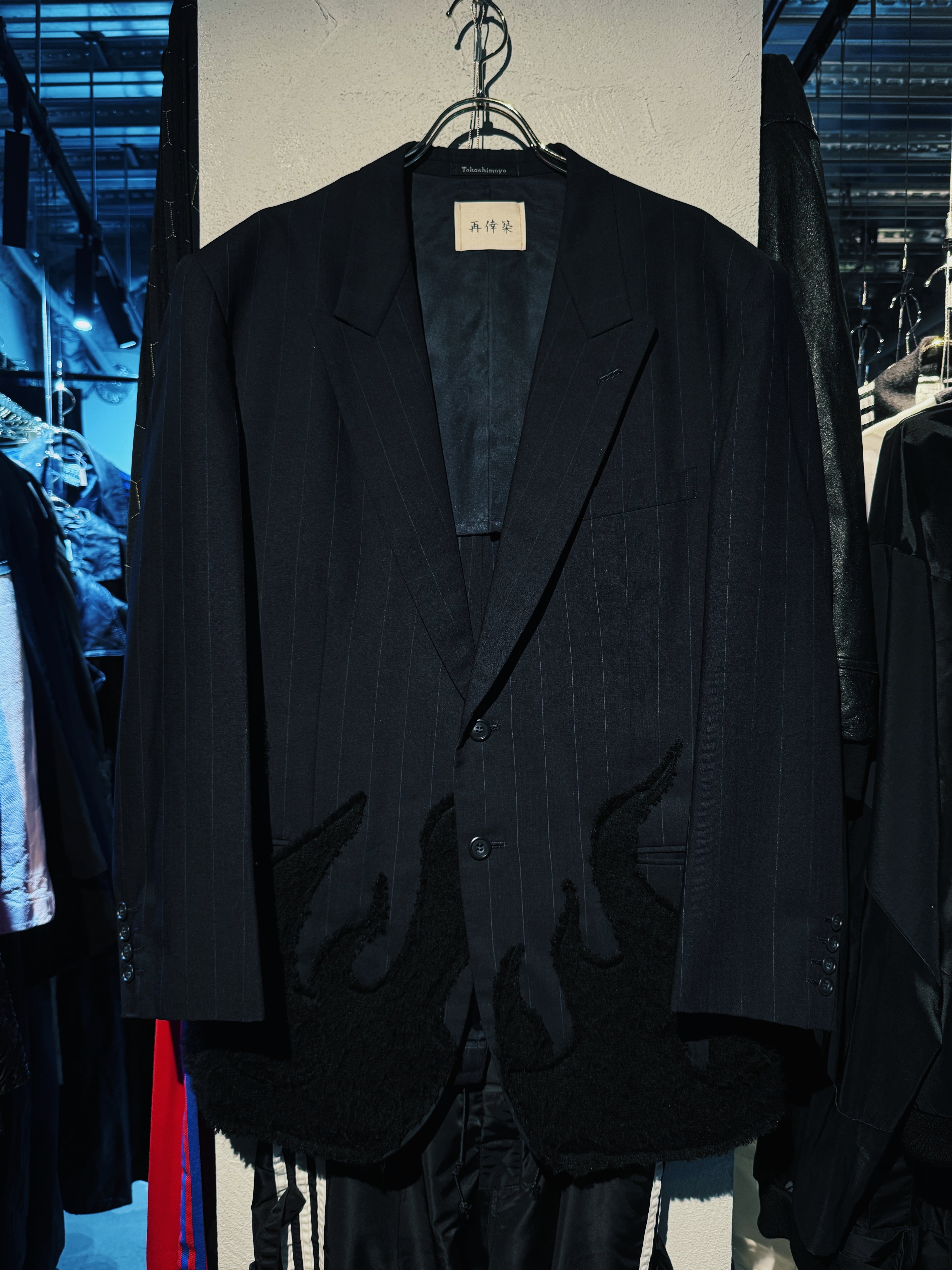 【D4C】"再倖築" 25ss collection special flame pattern docking custom Re:make jacket