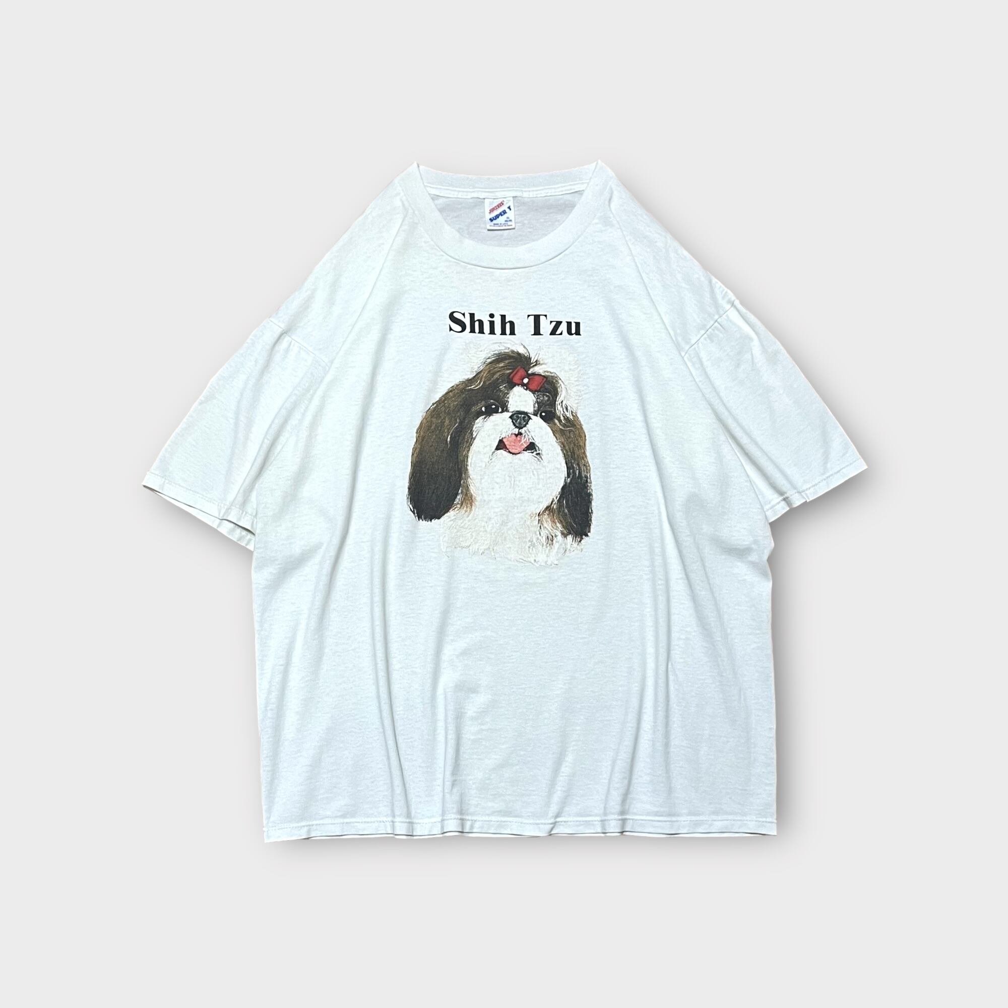 【Vintage】1990's "Shih Tzu"アニマルプリントTシャツ MADE IN USA