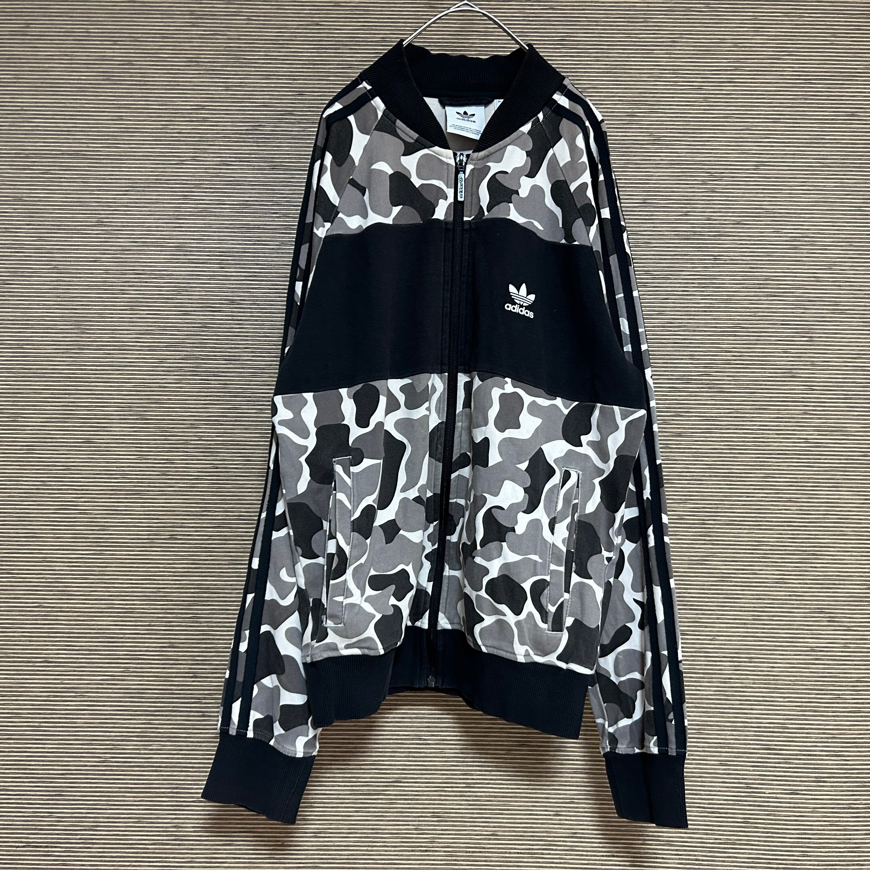 アディダス ジャージトラックジャケット スカジャン ベージュ ワン
