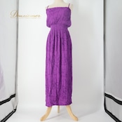 フラダンス 衣装 ワンピース ドレス パープル系 アレミティ ハワイアンプリント AREMITI ハワイアン アロハ フラ ダンス レッスン 練習 花柄 フラワープリント キャミソールドレス 華やか 鮮やか かわいい おしゃれ 上品 大人っぽい フラダンス衣装 パープルドレス アロハスタイル スリット 上品エレガント おしゃれ可愛い フラワープリント ハワイアンリゾート