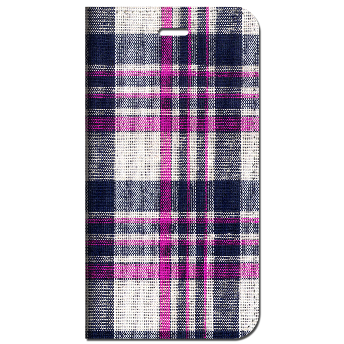 iPhone対応 スマホ 手帳型ケース タータンチェック01-ピンク イラスト チェック ボーダー 格子 ライン 【iPhone17 / iPhone16 / iPhone16e / iPhoneSE 他 iPhone各機種対応】 st55