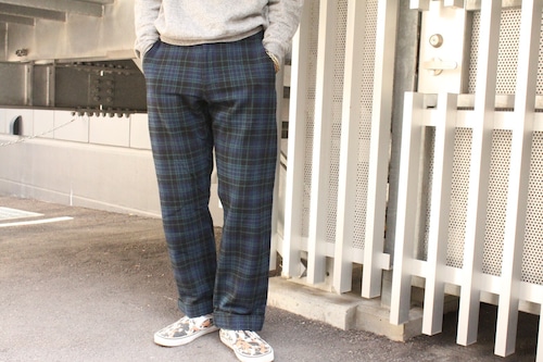 00s (2001) COMME des GARCONS HOMME Blackwatch Pattern Wool Slacks