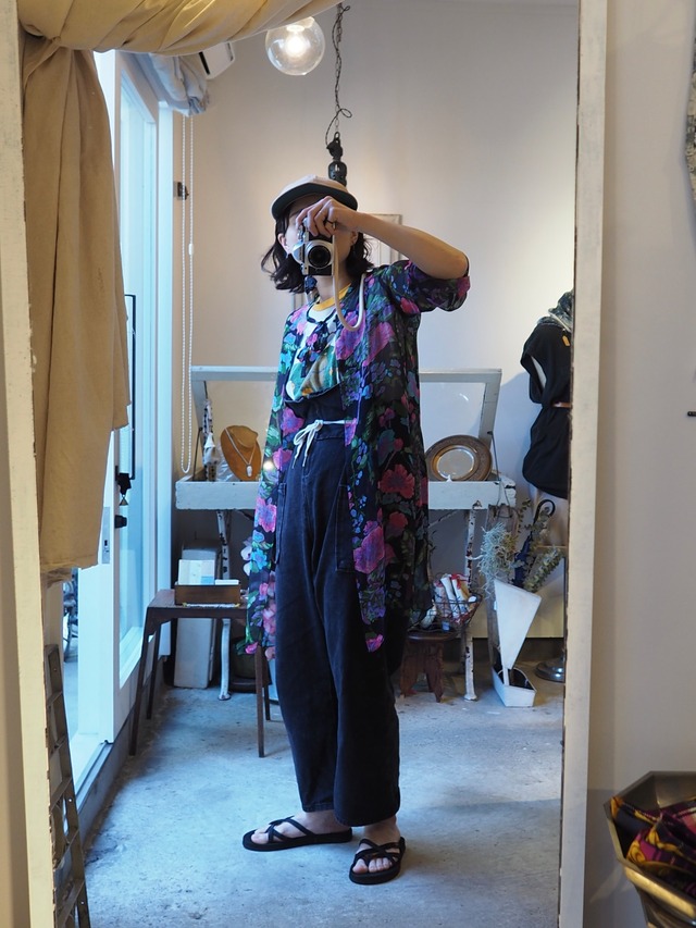 Old AMERICA 100%silk cardigan