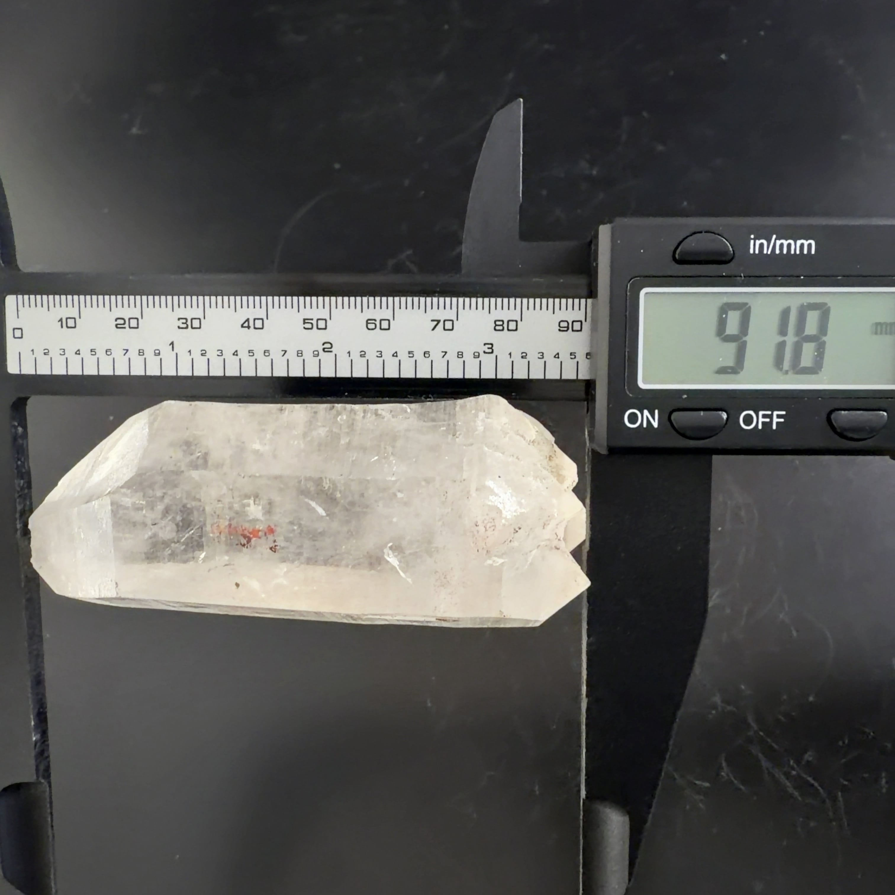 E33042】セルフヒールド 両錐 水晶 クォーツ ヒマラヤ水晶 ヒマラヤ産