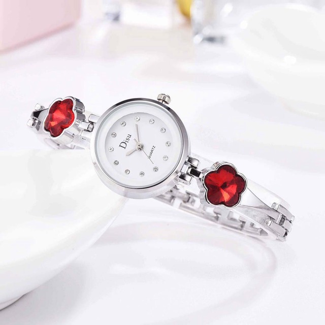 DISU LT-D3067(silver-red) レディース腕時計