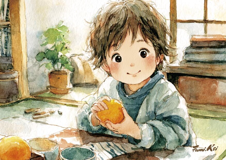 やさしさ創生アーティスト・Fumi.kei／ポストカード／ Mikan Pastel