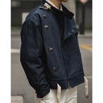 Double-Breasted Belted Work Jacket  ◇H0035