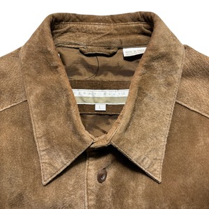 vintage 1990’s PERRY ELLIS suede shirt jacket