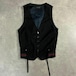 KRIS VAN ASSCHE 07SS リブ切替 テーラードベスト ブラック