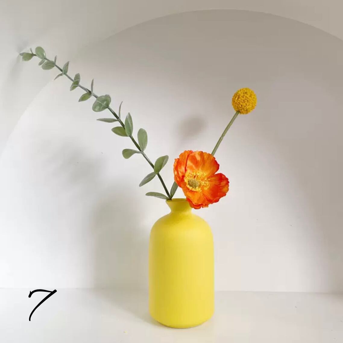 花瓶セット ちっちゃな花瓶と造花のセット_mro073 | かわいい韓国風インテリア