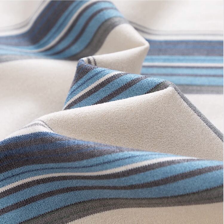 ★COLOR CONTRAST STRIPED ROUND NECK T(unisex)　　　A0791