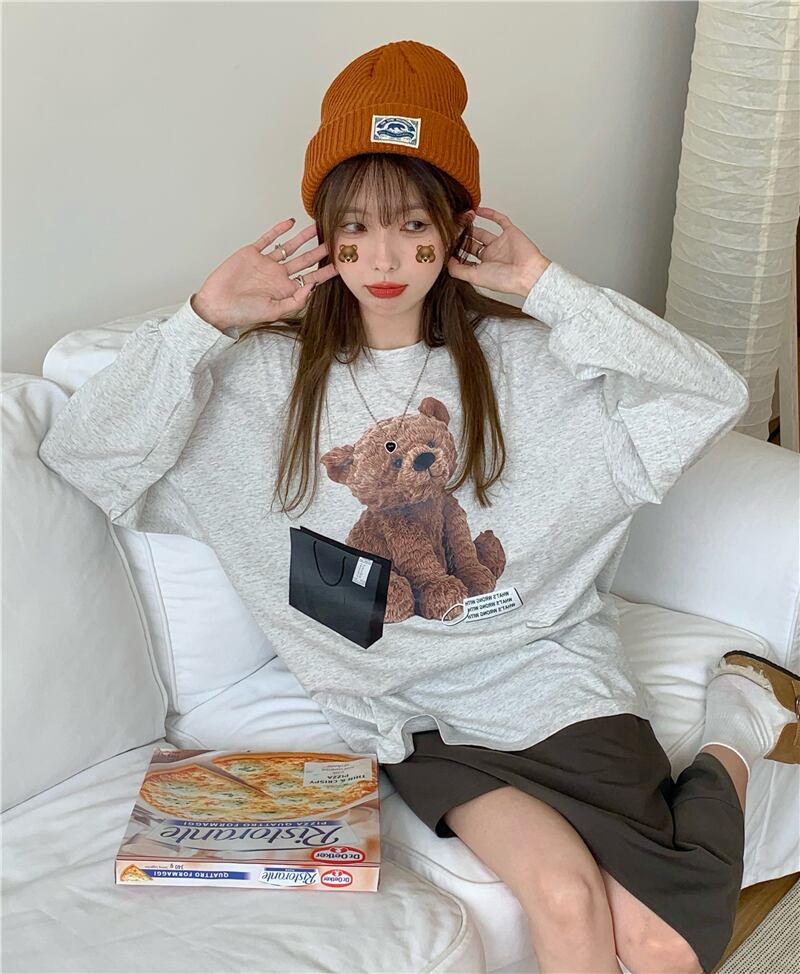 グレールーズTシャツ シャツ オータム ロング 秋物 モンロー78031993446