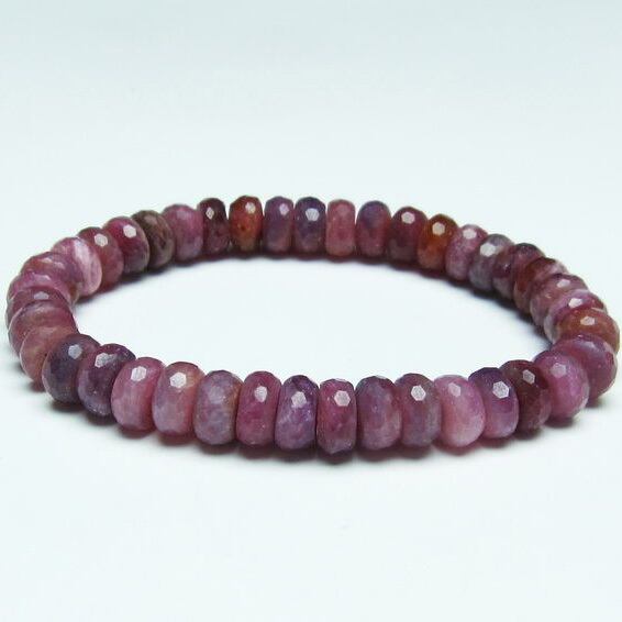 ルビー ブレスレット 9mm 一点物 おまかせ便 111-27574