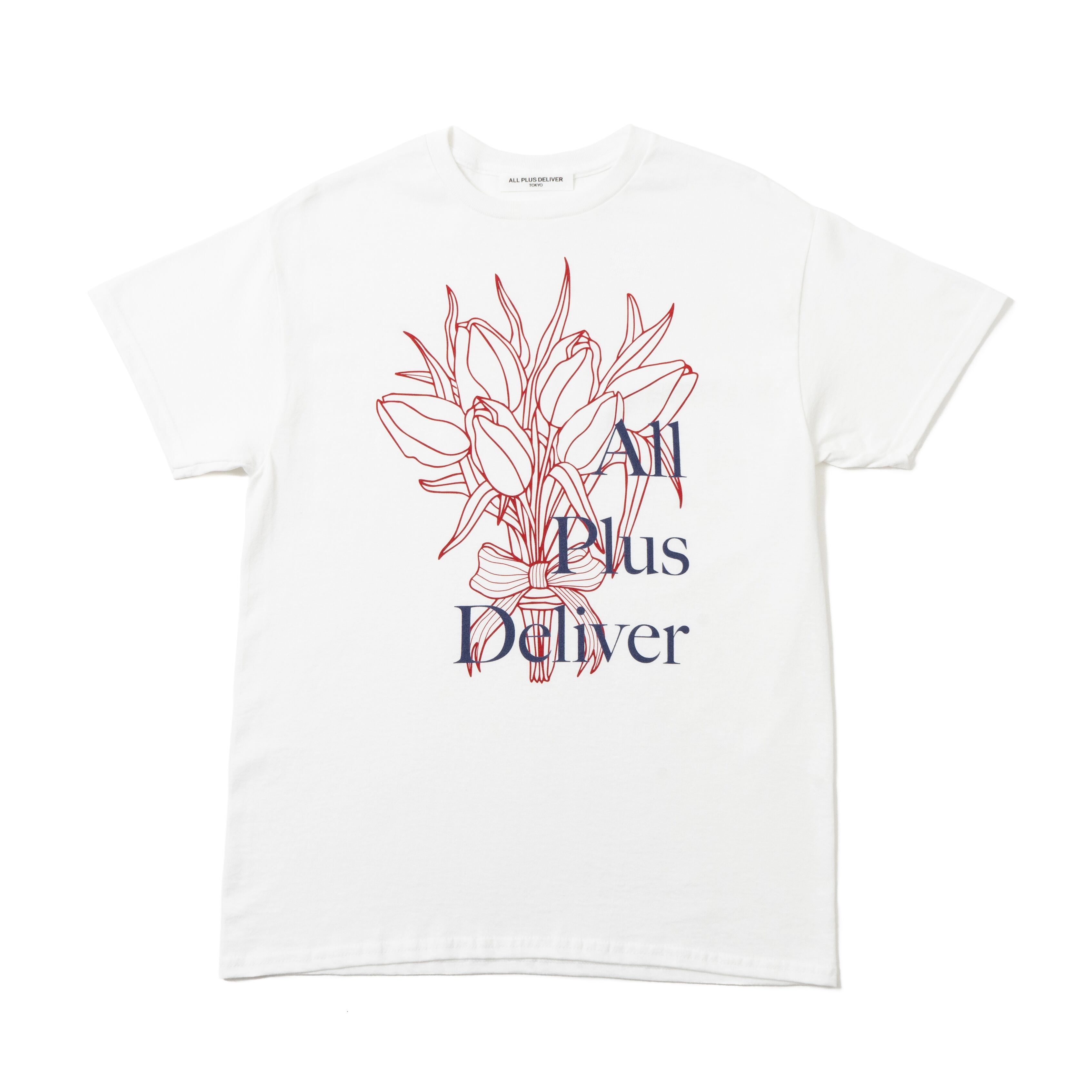 ALPSDR PRINT TULIP SS TEE / WHITE