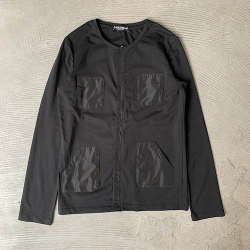 DOLCE & GABBANA / Zip-up long sleeve T-shirt
