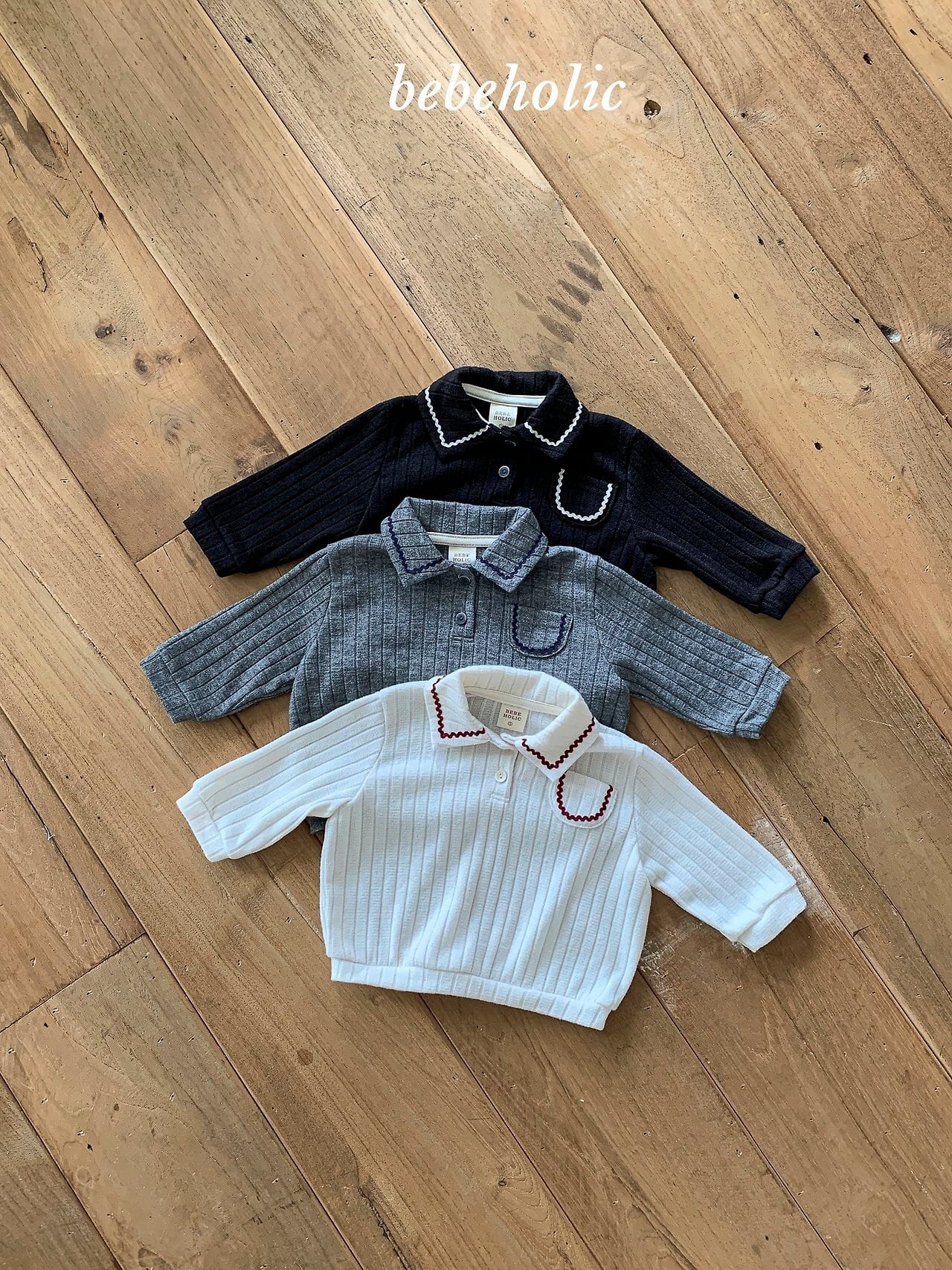tiny collar shirt【bebeholic】※9月中旬〜下旬発送予定