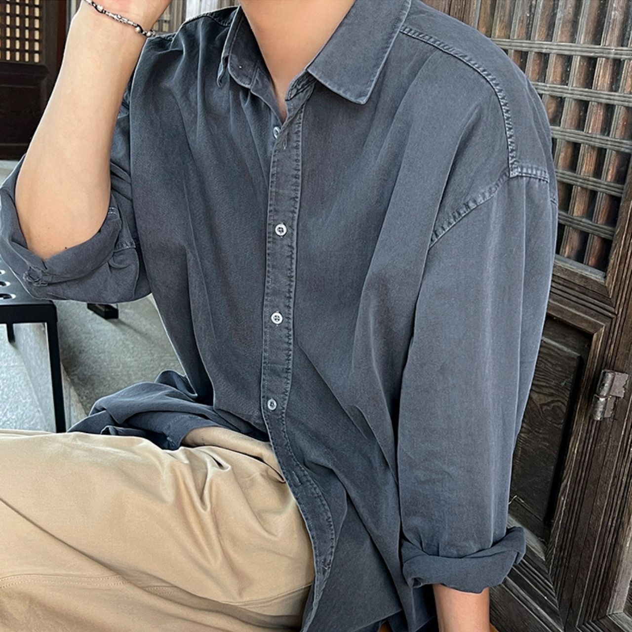 シンプルヴィンテージライクシャツ　MT0080417