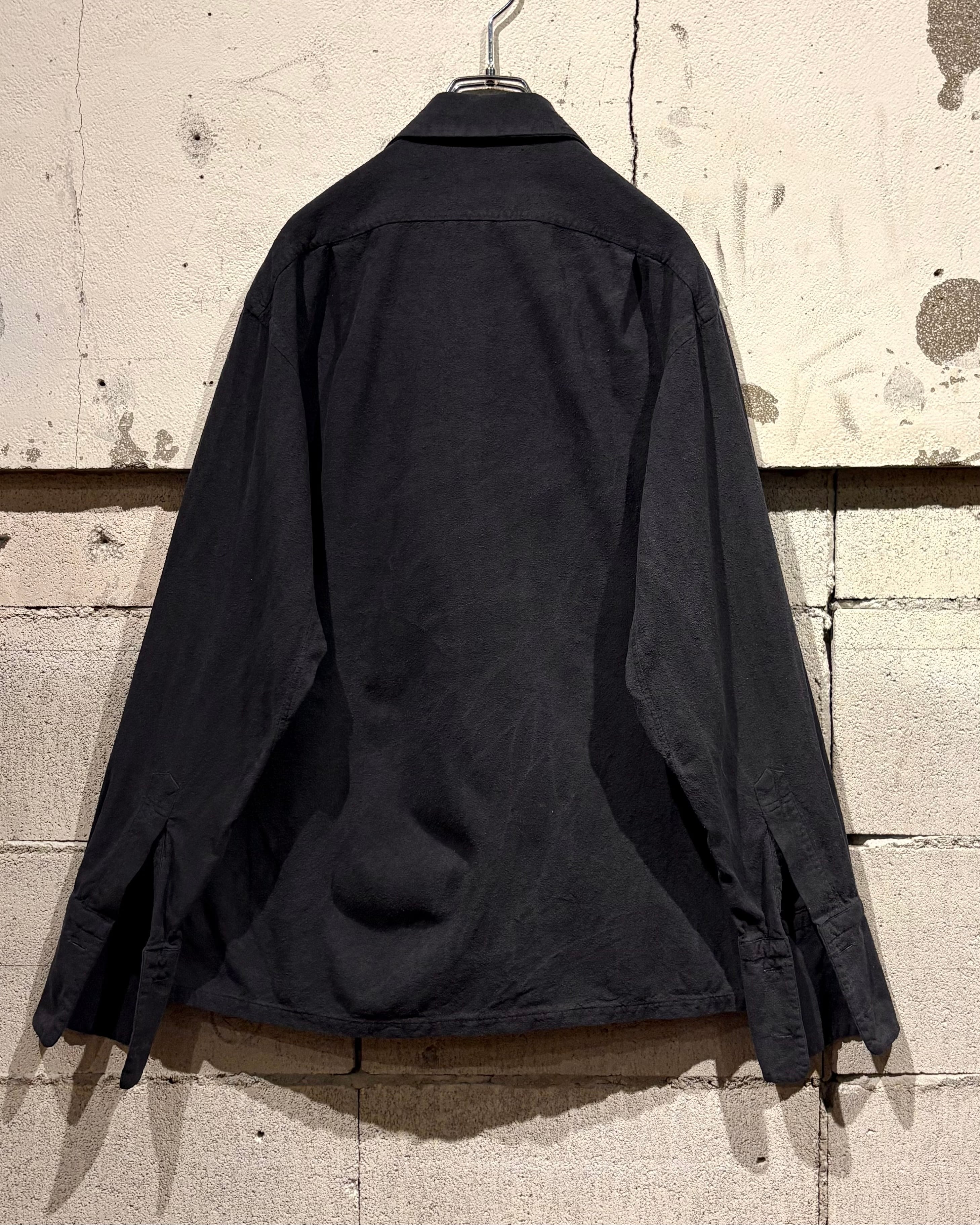タキヤトップス3点 Caka otto】40's〜50's “TAKIYA” Custom-made Vintage L/S Raw Silk