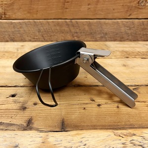 【ステンレス製】「シェラばさみ」シェラカップ用グリップ　※写真のカップやバーナーは付属しません