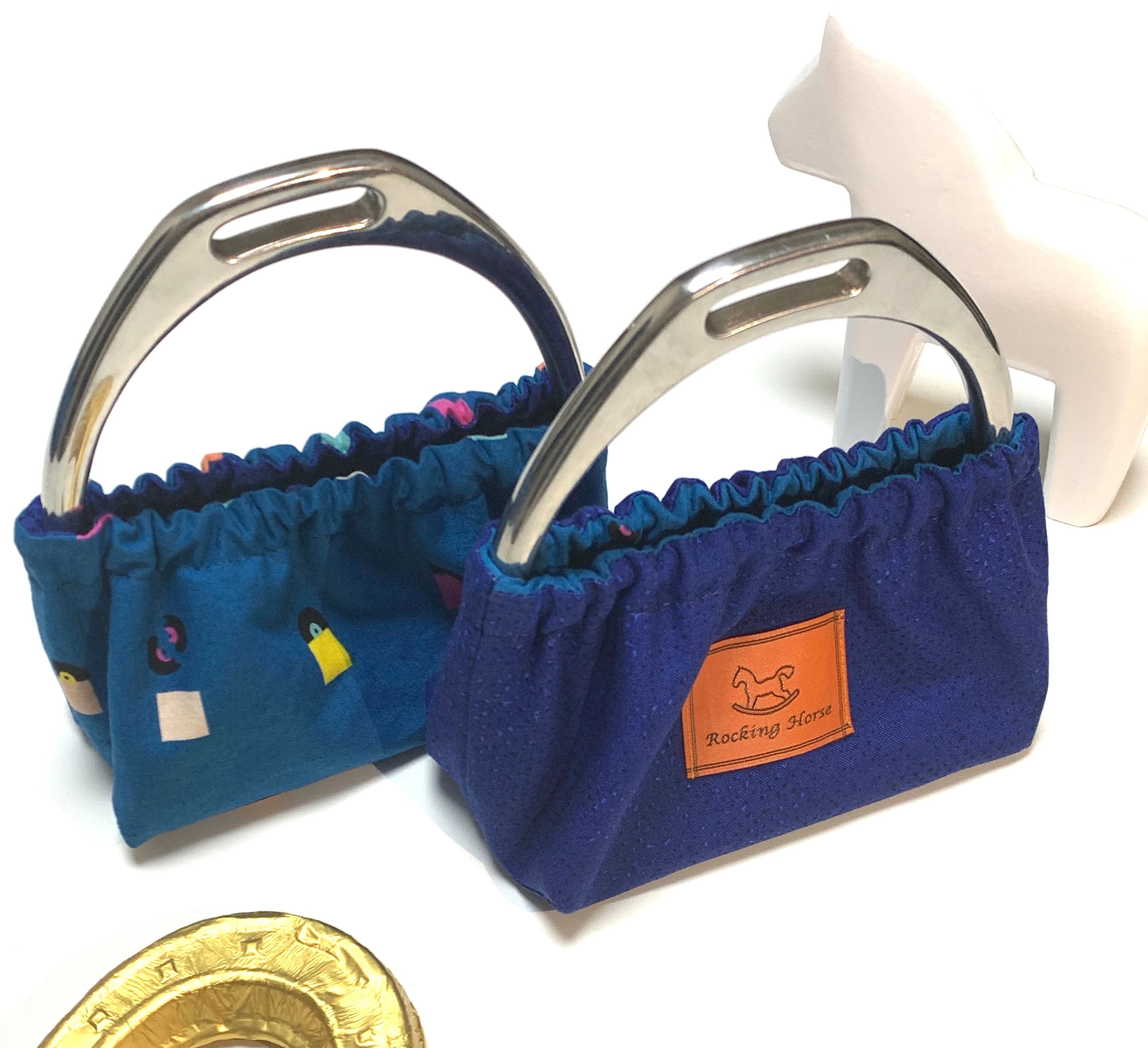 乗馬用品】ゼッケン &鎧カバー サンプルNo.2 blue record  