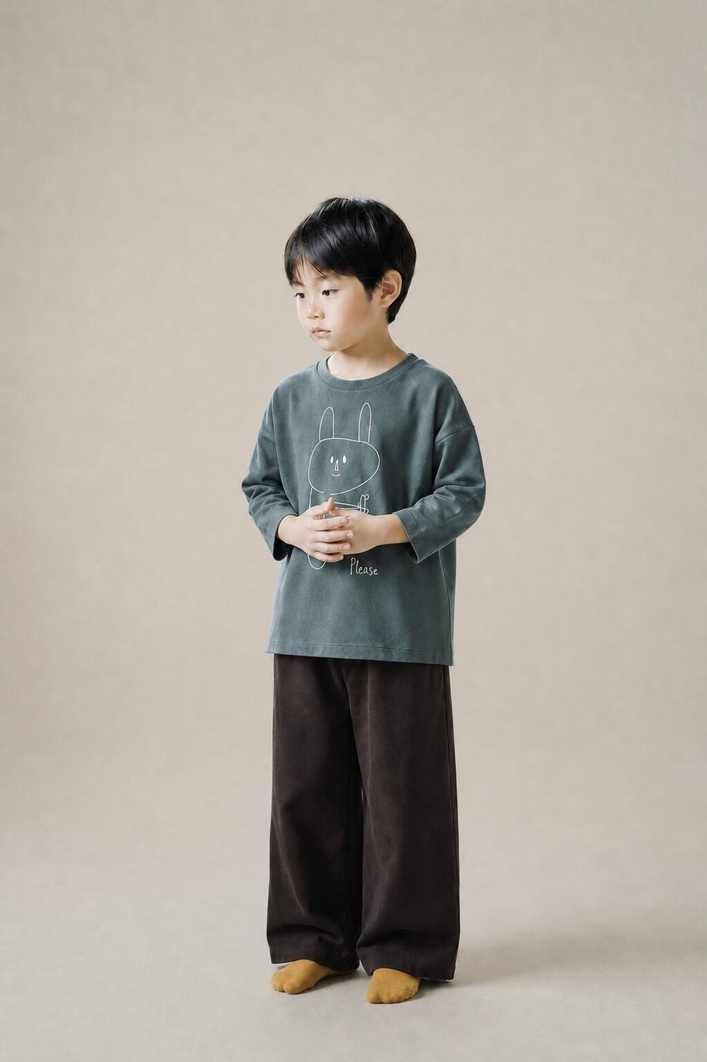 mina perhonen 26AW 〉 please, thank you ”ロンTee” / AEA8542PB