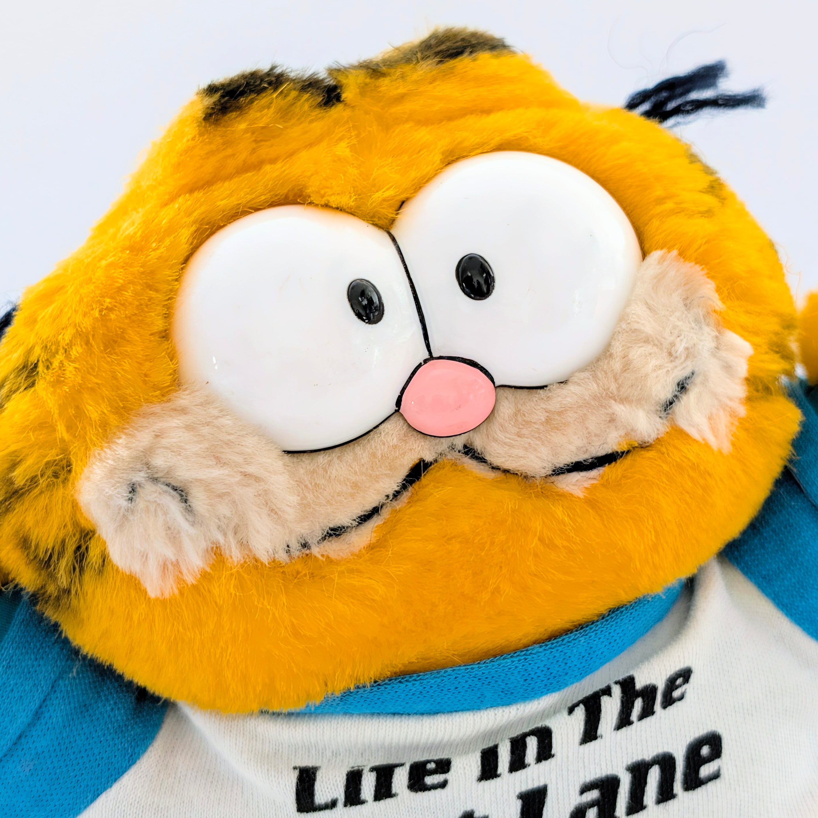 ☆ VINTAGE 1980年代初期 ☆【 Garfield ( ガーフィールド ) 】『 Life in The Fast Lane"「スリル満点の人生」』Garfield riding a skateboard!ぬいぐるみ / プラッシュ / plush / 1980年代年製 〚アメリカン雑貨 アメトイ〛