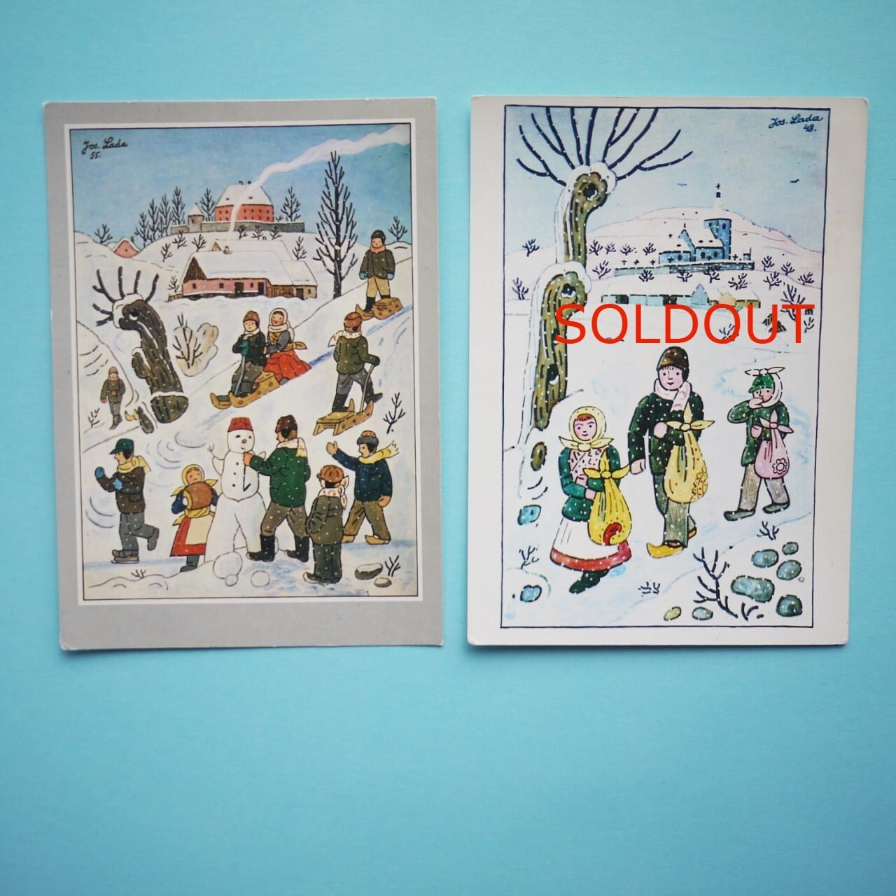 絵ハガキ ヨセフ・ラダ ヴィンテージ チェコスロバキア