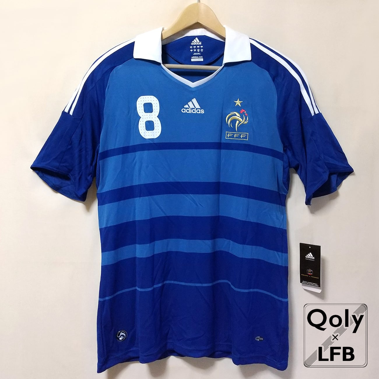 フランス代表 2009 adidas ホーム半袖 ユニフォーム #8 ANELKA ニコラ 