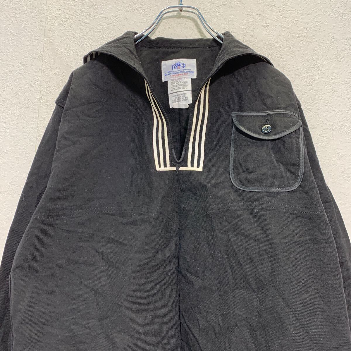 DSCP U.S.NAVY セーラージャケット 48L ブラック ミリタリー B.D.U