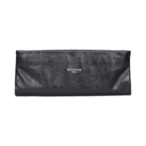 BALENCIAGA バレンシアガ レディース クラッチバッグ レザー グレー