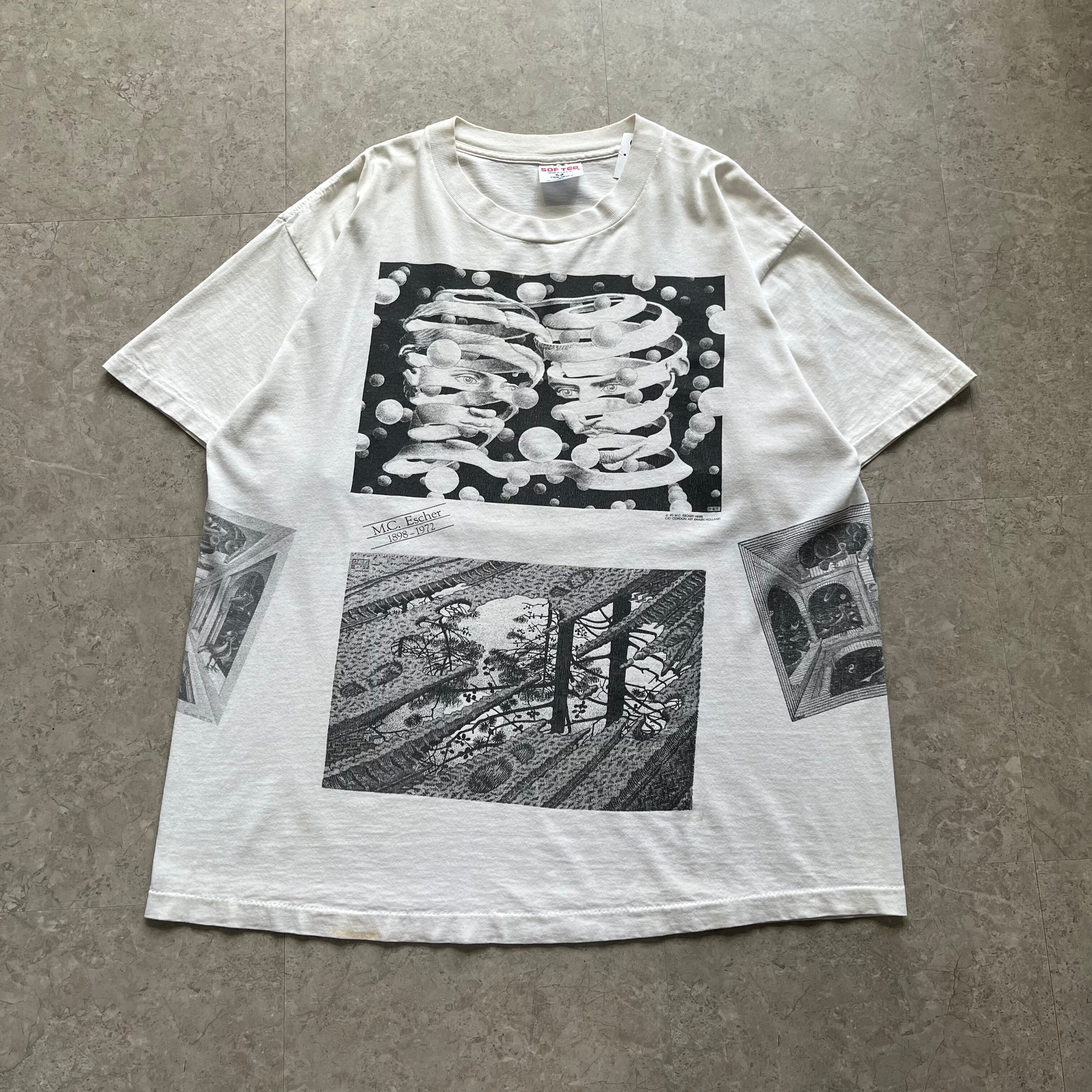 90s M.C. Escher "mulch print"T-shirt【仙台店】