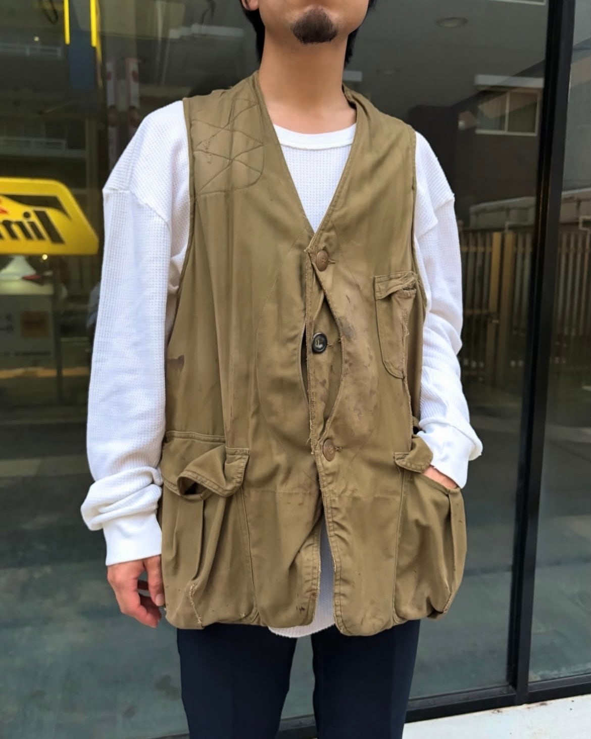 50's “ American Field “ Huntting vest / Half moon | Knot Co. Ltd.