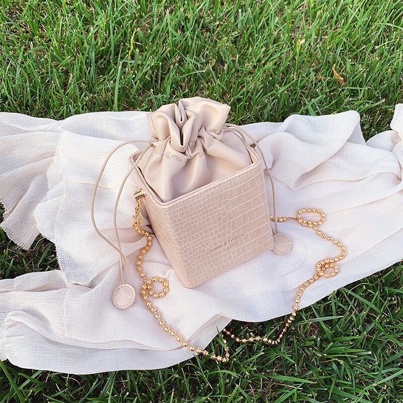 ミニバッグレディースバッグ2020人気ニューウェーブサマーワイルドチェーンショルダーメッセンジャーバッグファッションバケットバッグ Tiancai_Wing_Bag1040670