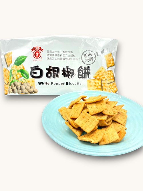 日香　白胡椒クラッカー（白胡椒餅）140g