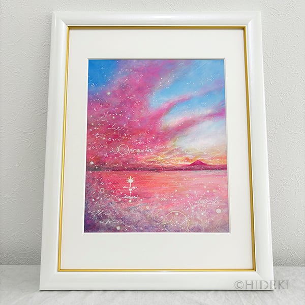 一点物】鳳凰の絵画｜海と空の煌めき「Stellar Grace」ヒーリング