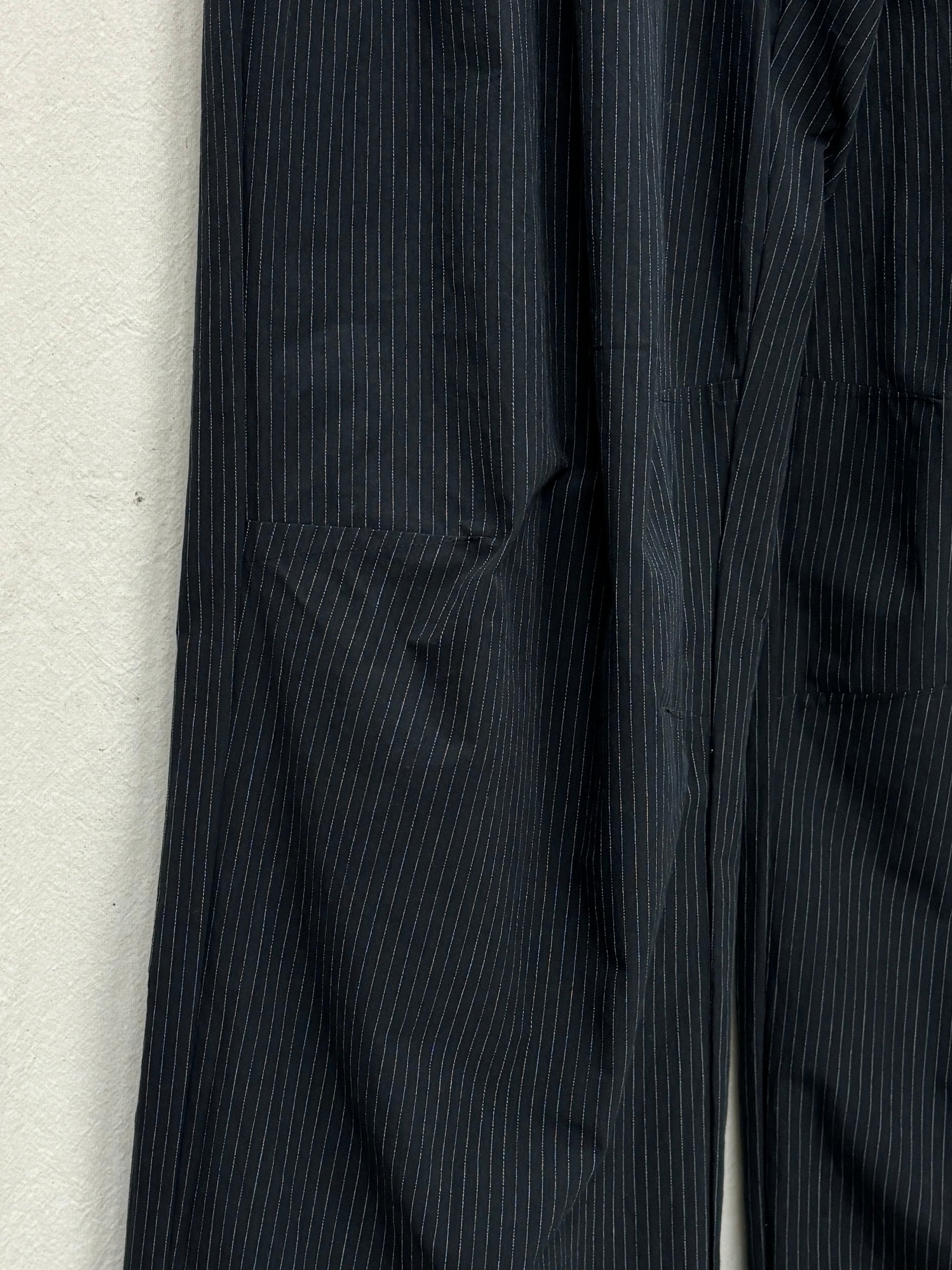 MATSUFUJI / Striped Wide Trousers (BLACK STRIPE) | THE MODERN AGE
