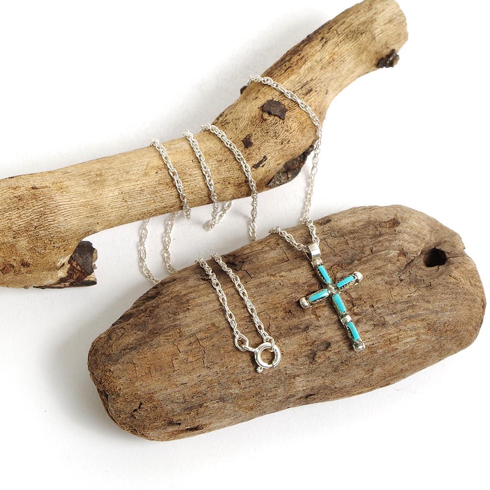INDIAN JEWELRY インディアンジュエリー】Navajo cross pendant Angie