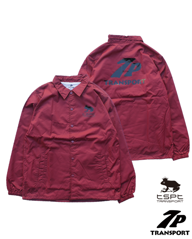 TRANSPORT 7P FROG COACH JACKET BURGUNDY