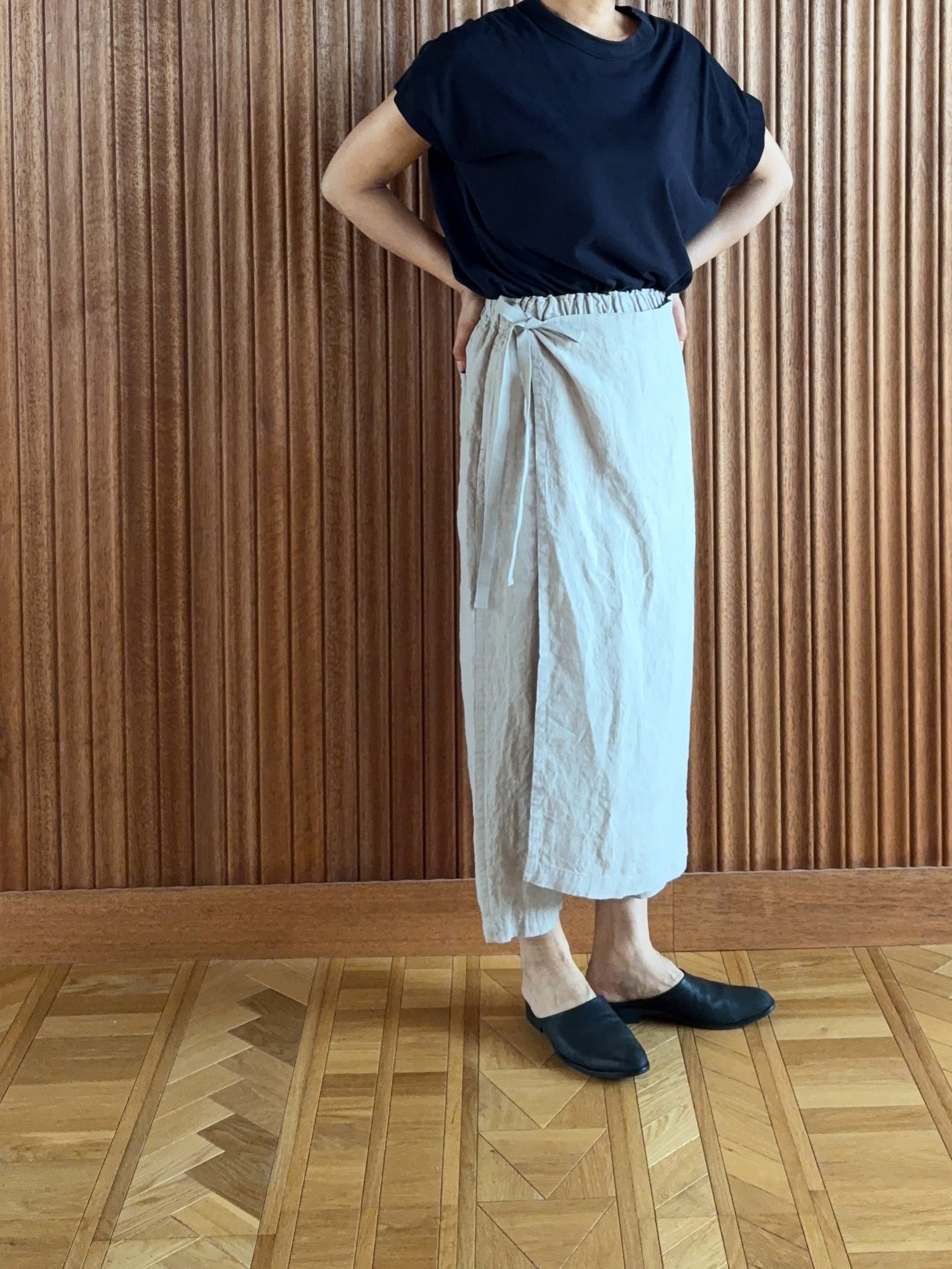 TRAVAIL MANUEL ブリーズリネン・ラップ Pants | Lumiere