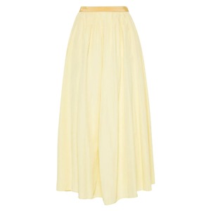 forte_forte　POLYESTER COTTON SKIRT　YELLOW