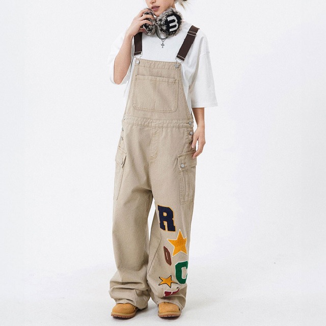 ロゴワッペンペインターオーバーオール 2col   R00125