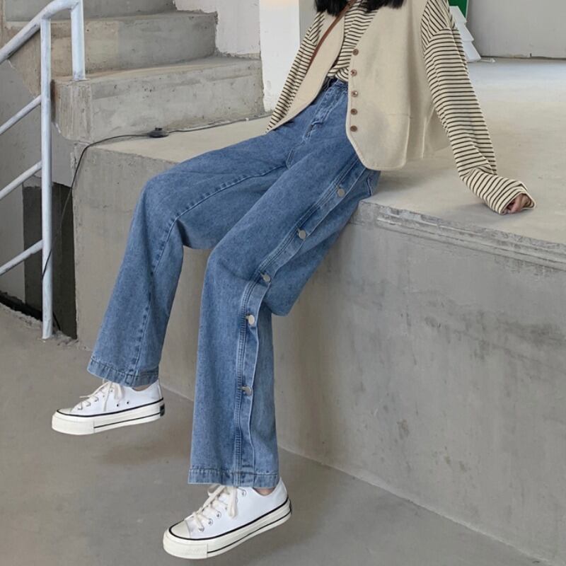 ブレストジーンズ ルーズサマーハイウェストパンツ 夏物 1号婦人61392458347