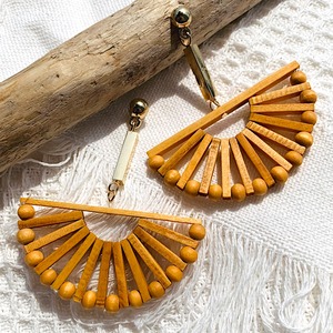 Wood Big Half-moon Pierce