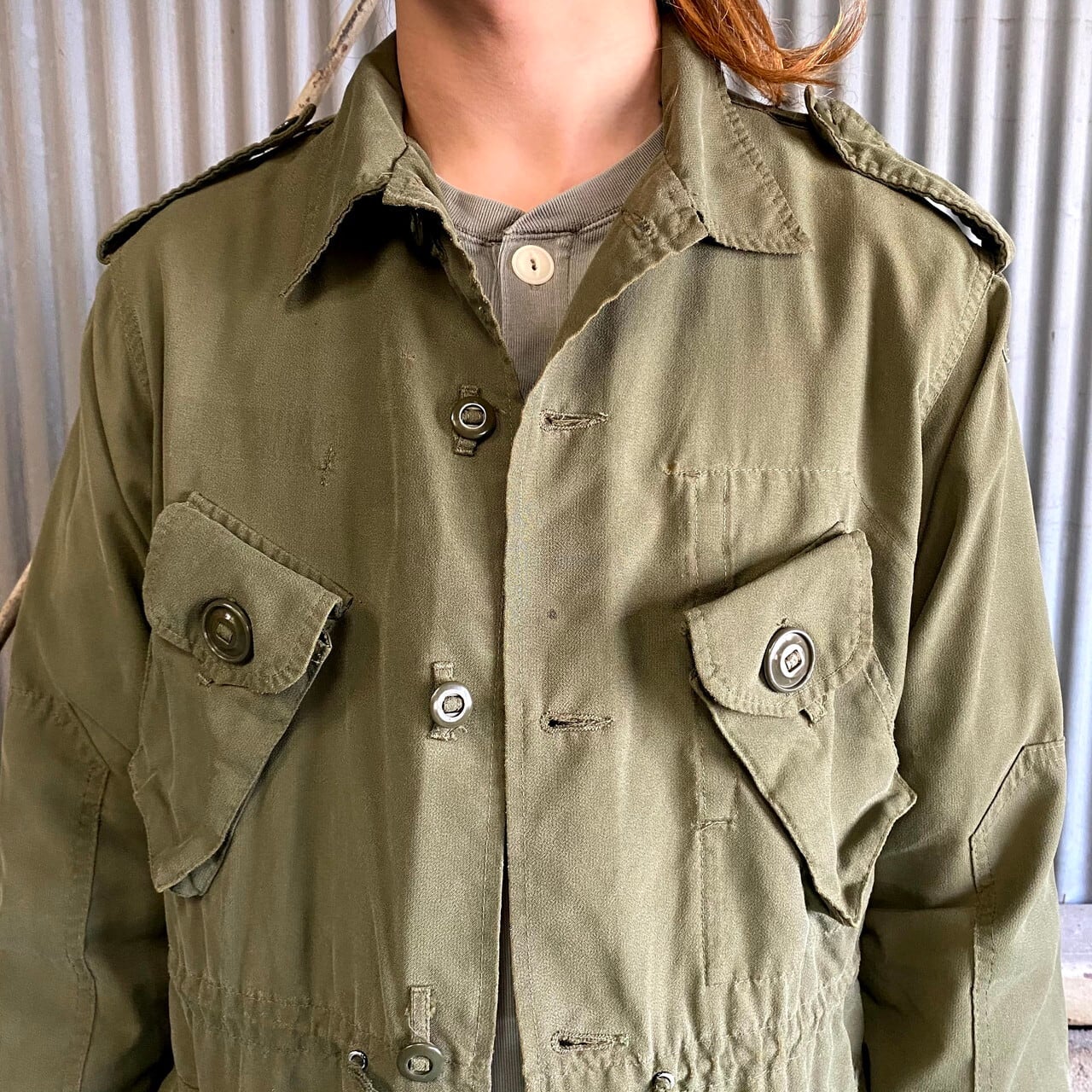 カナダ軍 MK2 ミリタリー フィールドジャケット メンズL 古着 カーキ 